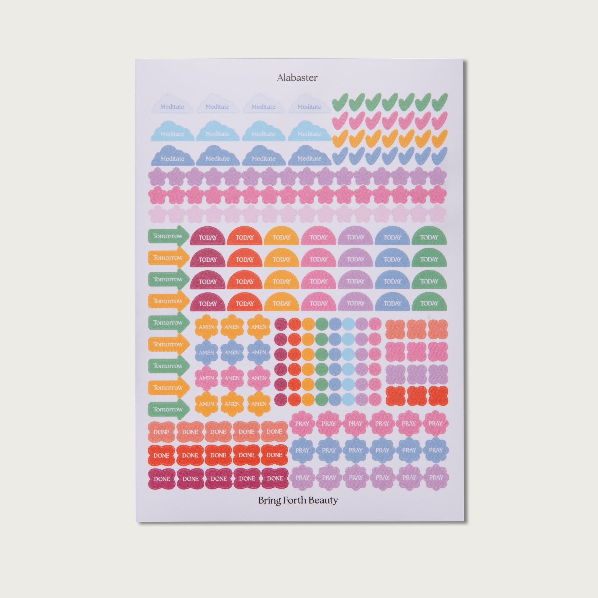 A Beautiful Year Sticker Sheet