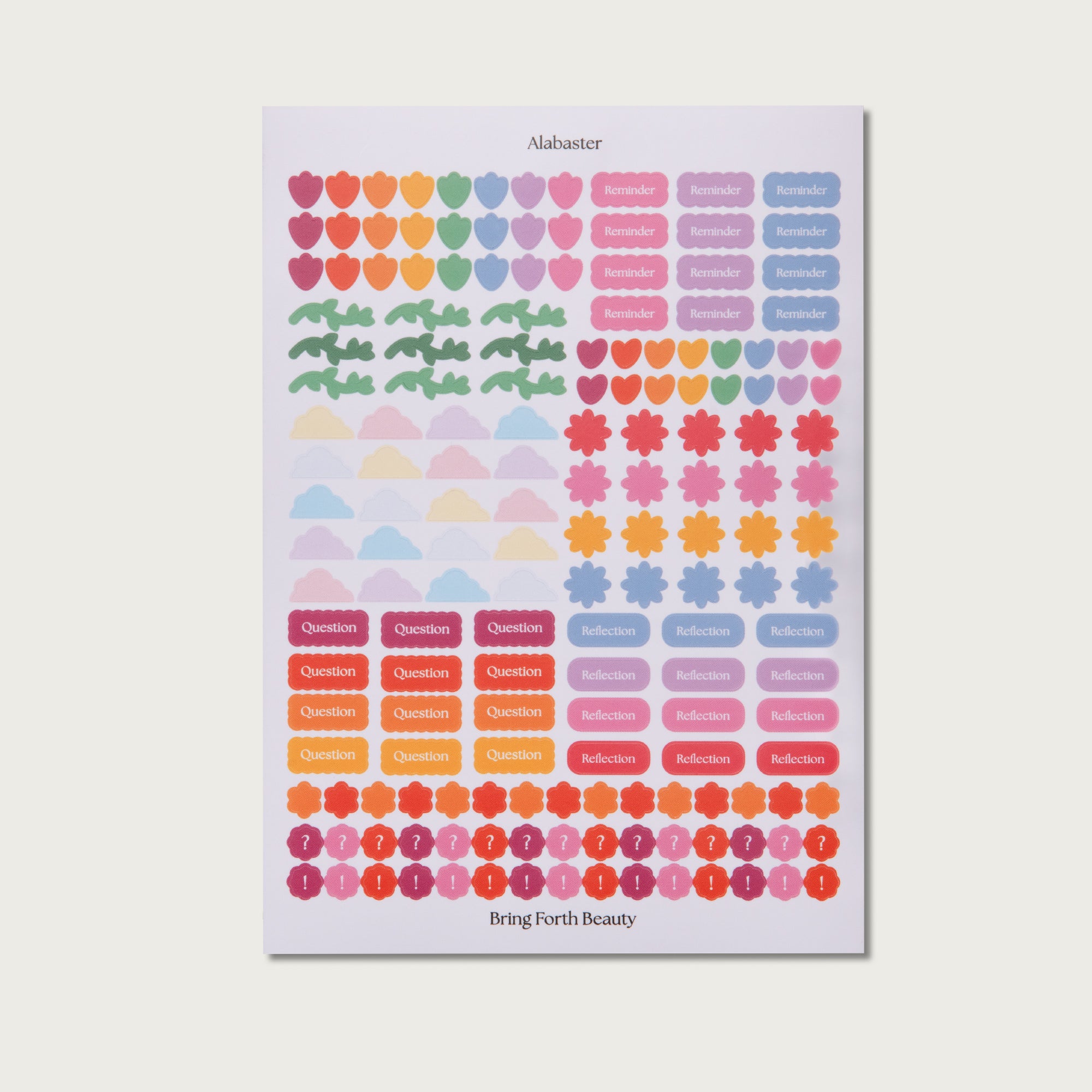 A Beautiful Year Sticker Sheet