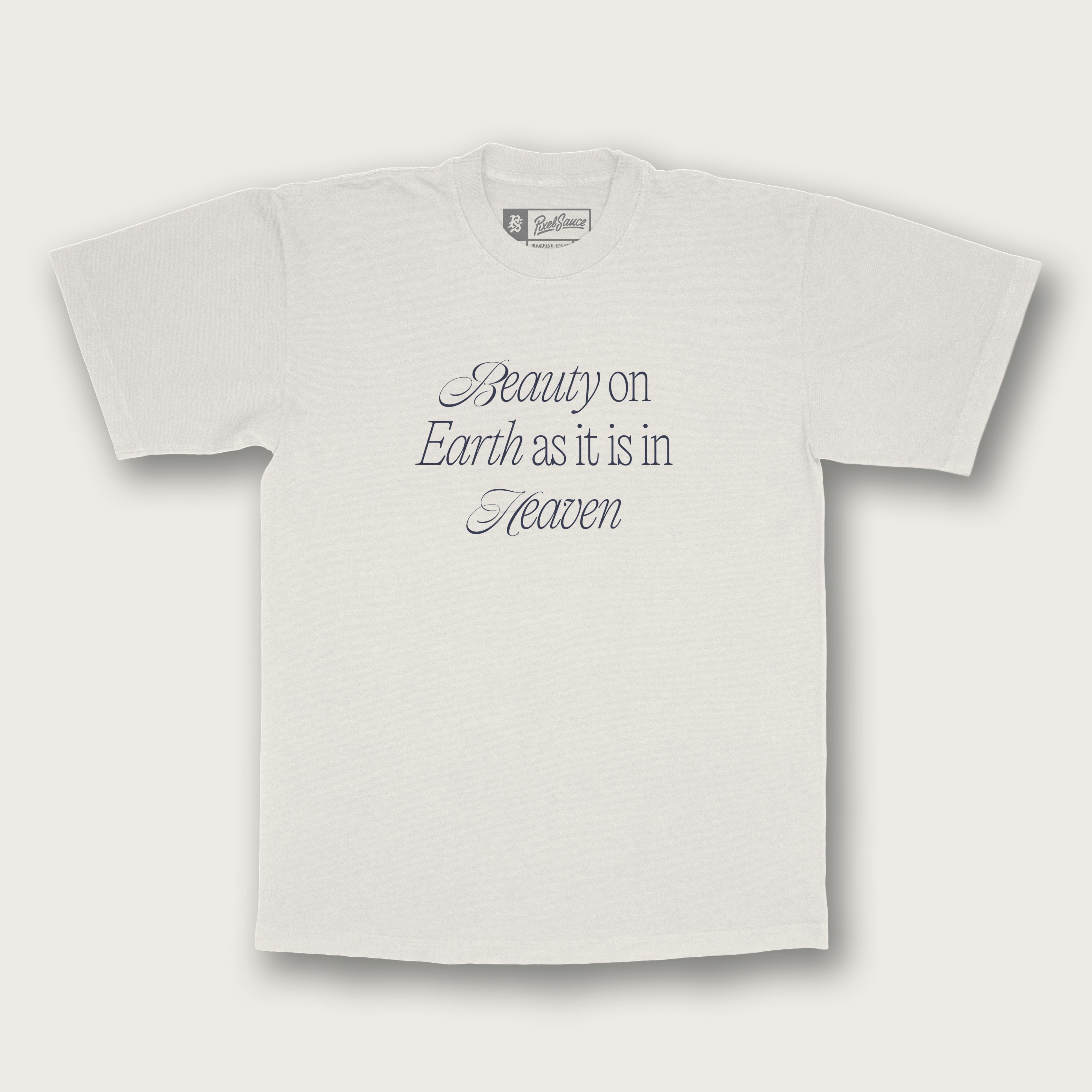 "Beauty on Earth" Cream T-Shirt